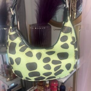 Neon Animal Print Shoulder Bag